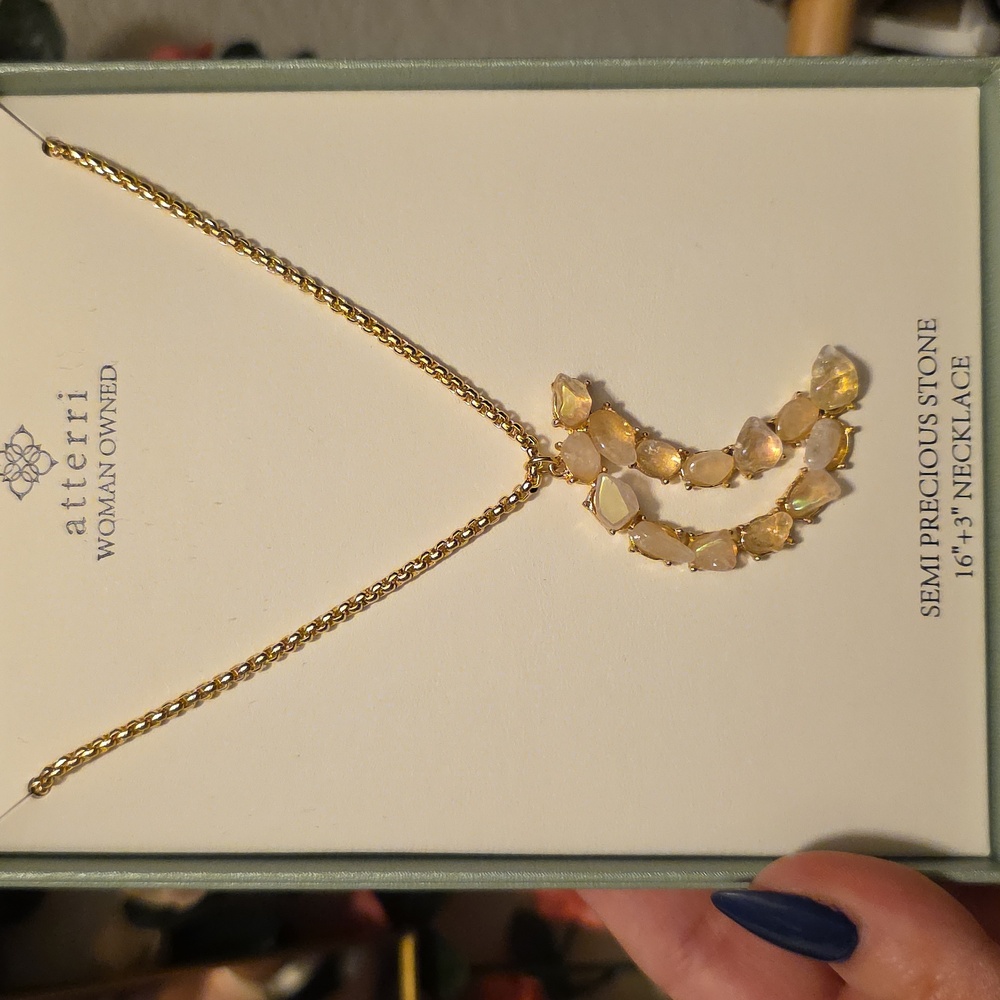 Unique Moon Necklac Gift.